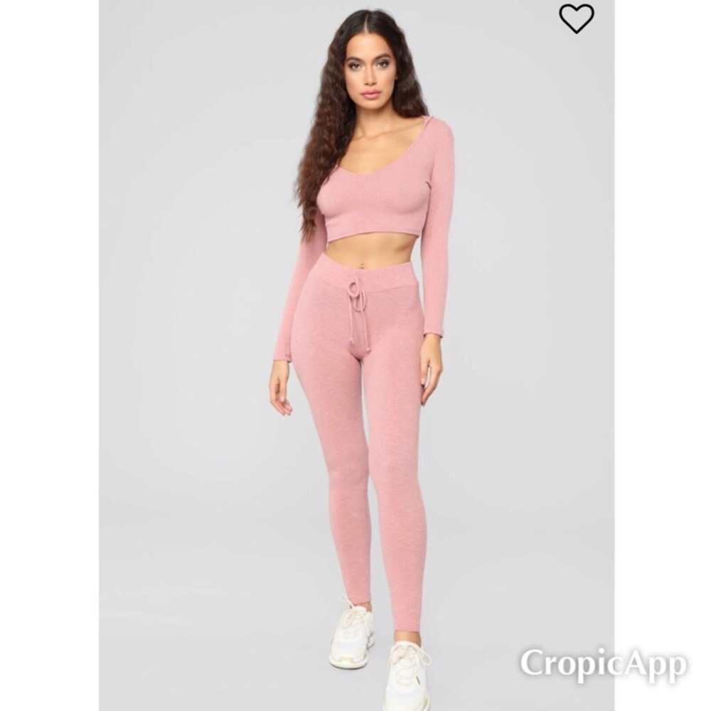 Fashion Nova Two Piece Crop Set